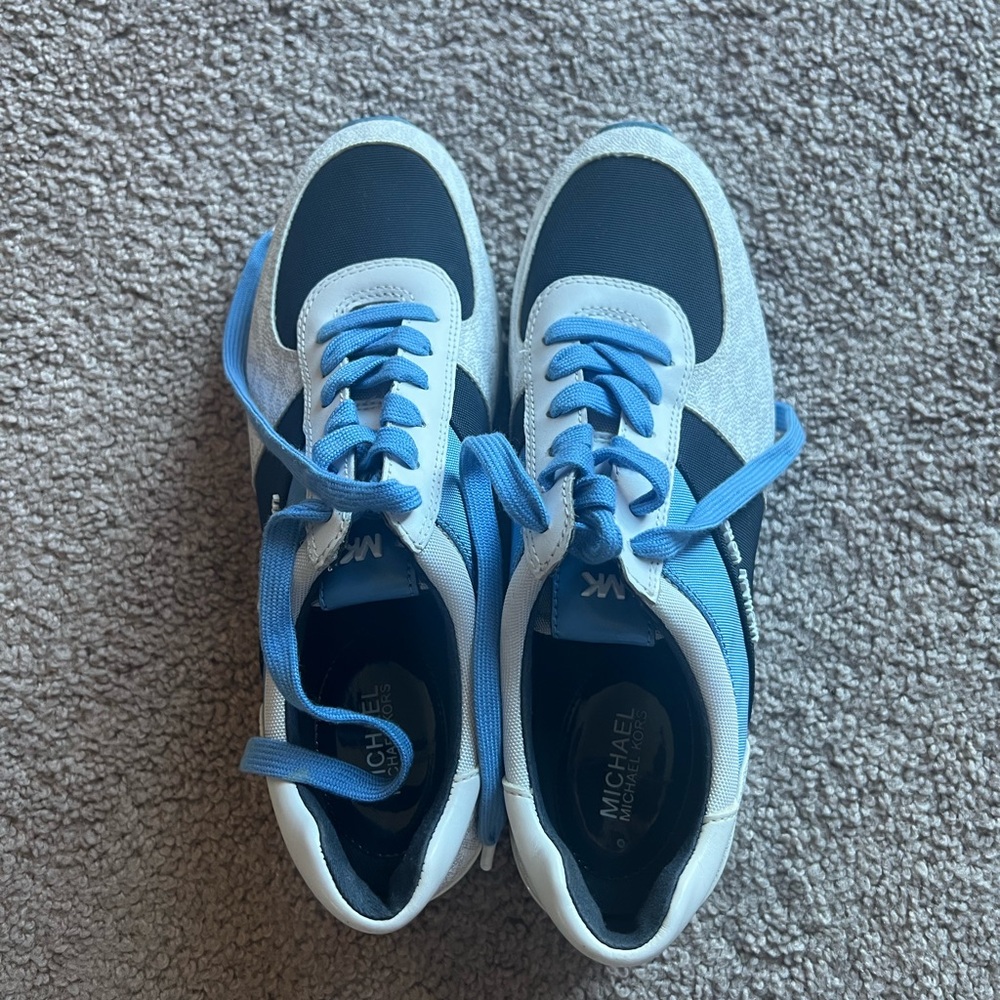 Michael Kors Black and Blue Sneakers